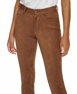 Tommy Hilfiger Faux Suede Mid Rise Skinny Ankle Pants -Anne Klein Sales Store 22584042 fpx
