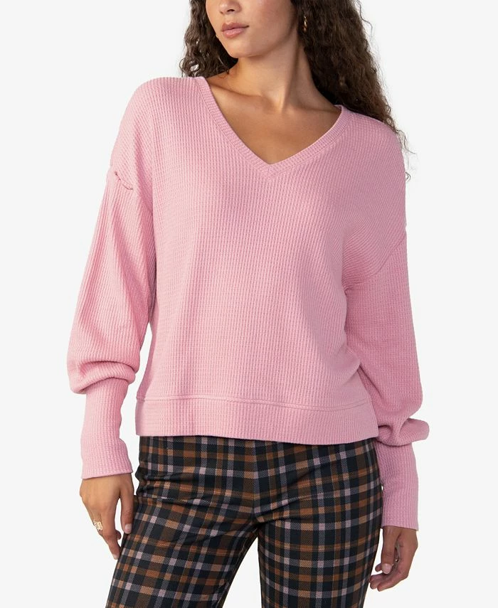 Sanctuary Women's Highline Waffle-Knit Top 1 Sanctuary Women's Highline Waffle-Knit Top