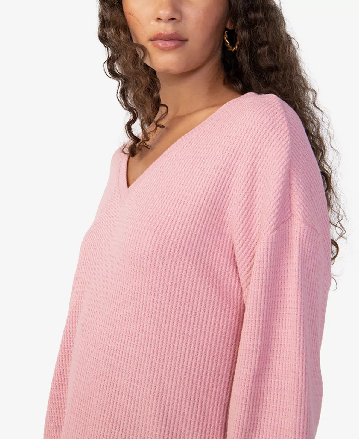 Sanctuary Women's Highline Waffle-Knit Top 3 Sanctuary Women's Highline Waffle-Knit Top - Image 3