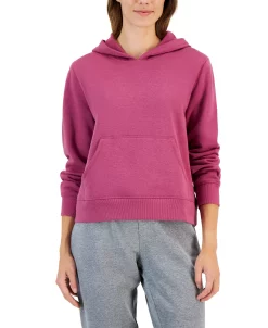 ID Ideology Women's Solid Sweatshirt Hoodie, Regular & Petites -Anne Klein Sales Store 22596346 fpx