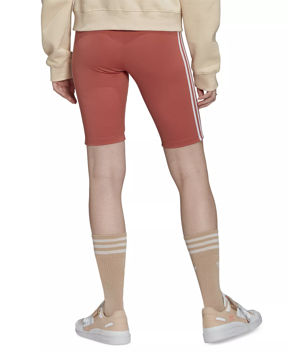 ADIDAS Women's High-Waisted Biker Shorts PrimeBlue 2 ADIDAS Women's High-Waisted Biker Shorts PrimeBlue - Image 2