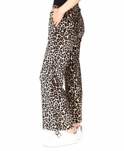 Michael Kors Women's Cheetah Flared Pull-On Pants -Anne Klein Sales Store 22607667 fpx