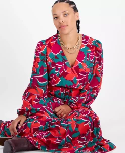 Bar III Women's Tie-Waist Ruffled-Hem Maxi Dress, Created For Macy's -Anne Klein Sales Store 22628011 fpx