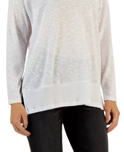 Style & Co Women's V-Neck Snit Top, Created For Macy's -Anne Klein Sales Store 22633853 fpx