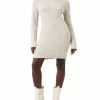 French Connection Women's Cable-Knit Long-Sleeve Dress