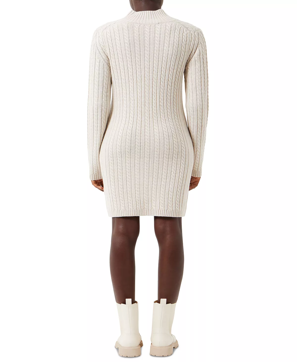 French Connection Women's Cable-Knit Long-Sleeve Dress 2 French Connection Women's Cable-Knit Long-Sleeve Dress - Image 2