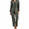 Kasper Women's Metallic Shimmer Jacquard Shawl-Collar Jacket & Slim Pants