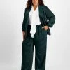 Bar III Plus Size Washed Satin Jacket & Pull-On Pants, Created For Macy's
