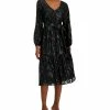 INC International Concepts Women's Printed Jacquard Blouson-Sleeve Dress, Created For Macy's