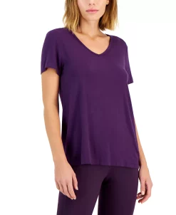 ID Ideology Women's V-Neck T-Shirt, Created For Macy's -Anne Klein Sales Store 22677839 fpx