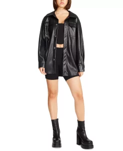 Steve Madden Women's Faux Good Measure Shacket -Anne Klein Sales Store 22683616 fpx