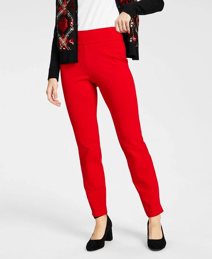 Charter Club Women's Pull-On Tummy-Control Pants, Regular & Short Lengths, Created For Macy's 1 Charter Club Women's Pull-On Tummy-Control Pants, Regular & Short Lengths, Created For Macy's