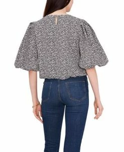 Vince Camuto Women's 3/4 Bubble Sleeve Tie Front Blouse -Anne Klein Sales Store 22690948 fpx