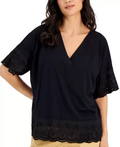 Style & Co Women's Lace-Trimmed Tunic, Created For Macy's 6 Style & Co Women's Lace-Trimmed Tunic, Created For Macy's -Anne Klein Sales Store 22705636 fpx