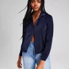 And Now This Women's Notch-Collar Long-Sleeve Shirt Jacket