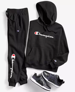 Champion Women's Relaxed Logo Print Hoodie & Sweatpant Jogger -Anne Klein Sales Store 22718477 fpx