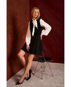 CeCe Women's Mix-Media Knit Top -Anne Klein Sales Store 22723949 fpx