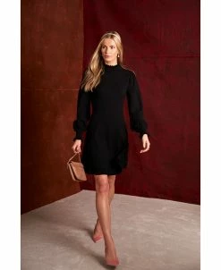 CeCe Women's Mock Neck Sweater Dress -Anne Klein Sales Store 22729309 fpx 2