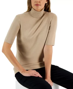 Anne Klein Women's Half-Sleeve Turtleneck Top 19 Anne Klein Women's Half-Sleeve Turtleneck Top -Anne Klein Sales Store 22733281 fpx