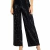 Anne Klein Women's Linear-Shine Pull-On Wide-Leg Pants