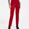 Alfani Women's Seamed Tummy-Panel Pull-On Pants, Created For Macy's