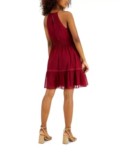 INC International Concepts Women's Clip-Dot Tiered Halter Mini Dress, Created For Macy's 8 INC International Concepts Women's Clip-Dot Tiered Halter Mini Dress, Created For Macy's -Anne Klein Sales Store 22759919 fpx