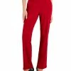 Kasper Women's Faux-Fly Pull-On Wide-Leg Pants