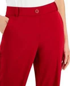 Kasper Women's Faux-Fly Pull-On Wide-Leg Pants -Anne Klein Sales Store 22760449 fpx