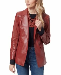 Sam Edelman Faux Leather Double Breasted Jacket