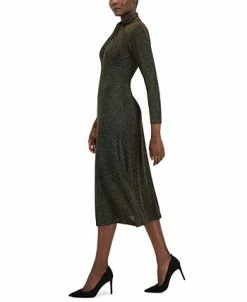 Anne Klein Women's Lurex-Knit Twist-Neck Midi Dress -Anne Klein Sales Store 22767952 fpx