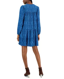 Style & Co Women's Printed V-Neck Peasant Dress, Created For Macy's 11 Style & Co Women's Printed V-Neck Peasant Dress, Created For Macy's -Anne Klein Sales Store 22768429 fpx 1