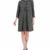 Anne Klein Women's Audrey Hepburn Jacquard Topper Jacket