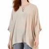 JM Collection Women's Lurex O-Ring Poncho, Created For Macy's