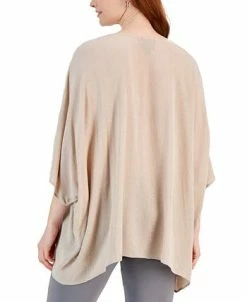 JM Collection Women's Lurex O-Ring Poncho, Created For Macy's -Anne Klein Sales Store 22779097 fpx