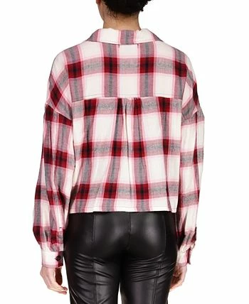 Sanctuary Plaid Flannel Button Down Top 2 Sanctuary Plaid Flannel Button Down Top - Image 2