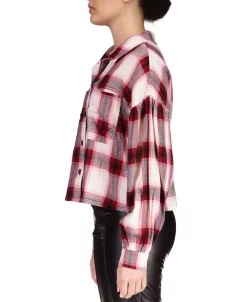 Sanctuary Plaid Flannel Button Down Top 6 Sanctuary Plaid Flannel Button Down Top -Anne Klein Sales Store 22779718 fpx