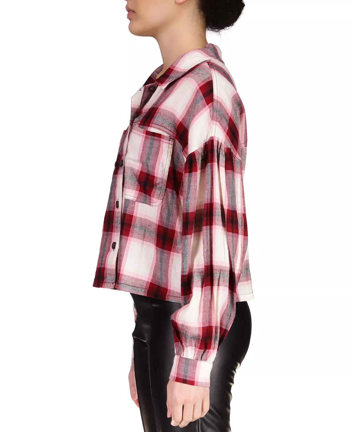 Sanctuary Plaid Flannel Button Down Top 3 Sanctuary Plaid Flannel Button Down Top - Image 3