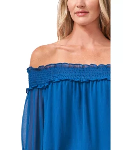 CeCe Smocked Off-The-Shoulder Top 6 CeCe Smocked Off-The-Shoulder Top -Anne Klein Sales Store 22780167 fpx