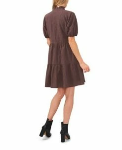 CeCe Women's Cotton Check Babydoll Dress 5 CeCe Women's Cotton Check Babydoll Dress -Anne Klein Sales Store 22780289 fpx