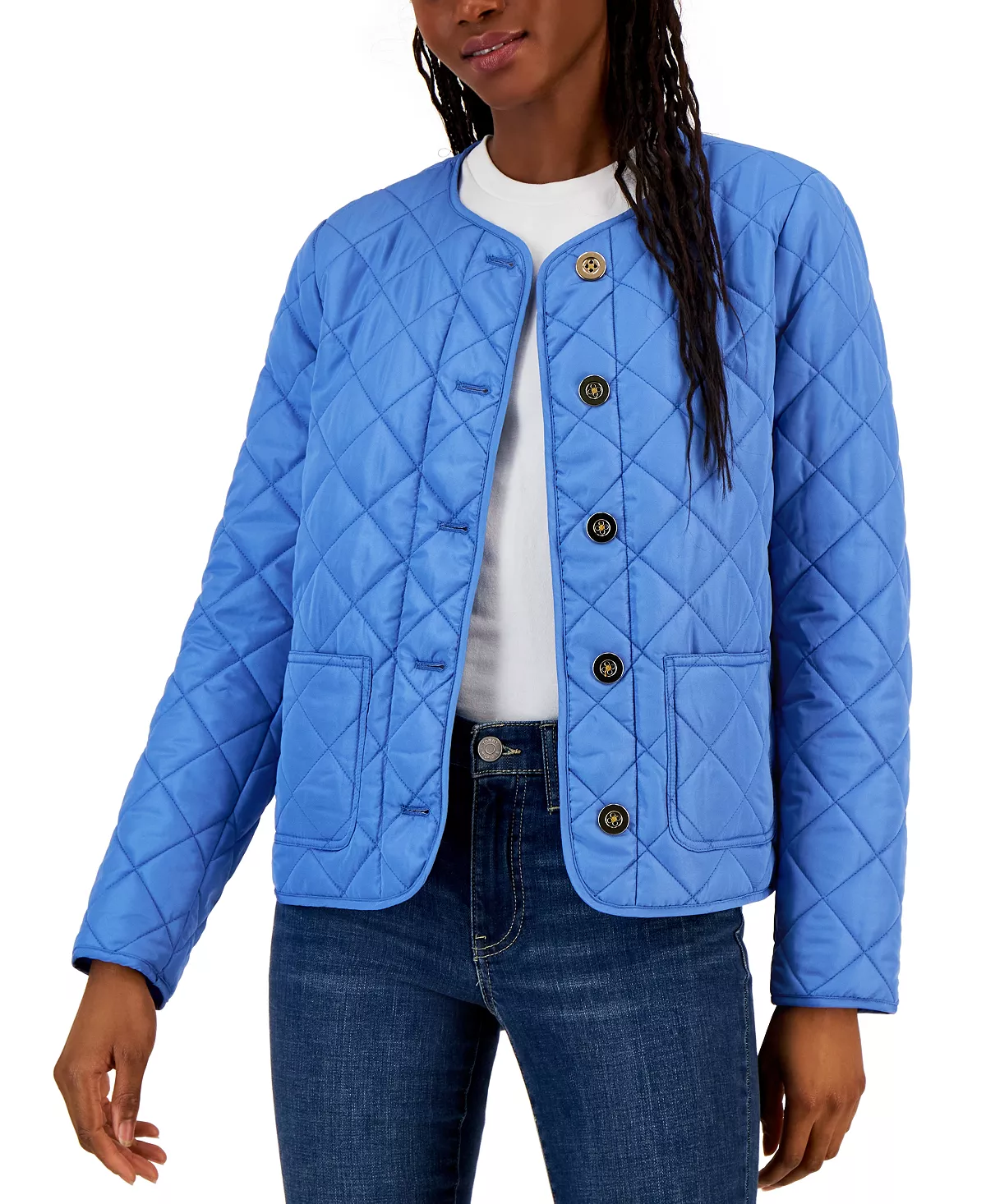 Charter Club Women's Quilted Patch-Pocket Jacket, Created For Macy's 6 Charter Club Women's Quilted Patch-Pocket Jacket, Created For Macy's - Image 6