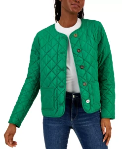 Charter Club Women's Quilted Patch-Pocket Jacket, Created For Macy's 10 Charter Club Women's Quilted Patch-Pocket Jacket, Created For Macy's -Anne Klein Sales Store 22781367 fpx