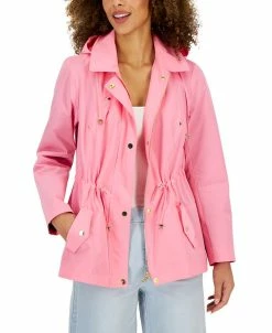 Charter Club Women's Water-Resistant Hooded Anorak Jacket, Created For Macy's