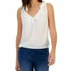 INC International Concepts Women's Ruffle Tiered V-Neck Sleeveless Top, Created For Macy's