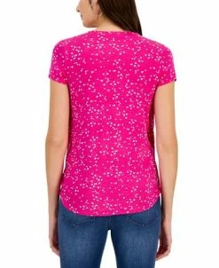 INC International Concepts Women's Printed Draped Surplice Top, Created For Macy's 6 INC International Concepts Women's Printed Draped Surplice Top, Created For Macy's -Anne Klein Sales Store 22783876 fpx