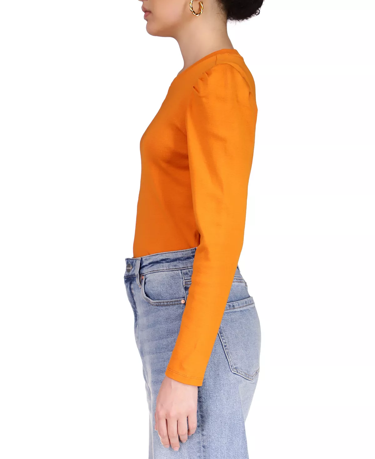 Sanctuary Puff Sleeve Center Seam Long Sleeve Top 3 Sanctuary Puff Sleeve Center Seam Long Sleeve Top - Image 3