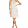 Adrianna Papell Women's Embroidered Fit & Flare Dress