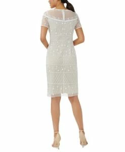 Adrianna Papell Women's Beaded-Mesh Sheath Dress -Anne Klein Sales Store 22801295 fpx