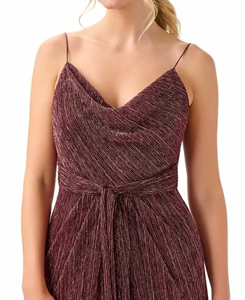 Adrianna Papell Women's Cowl-Neck Tie-Front Dress 3 Adrianna Papell Women's Cowl-Neck Tie-Front Dress - Image 3