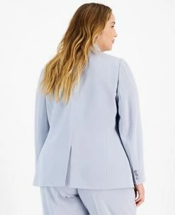 Bar III Plus Size Textured Crepe Single-Button Blazer, Created For Macy's 8 Bar III Plus Size Textured Crepe Single-Button Blazer, Created For Macy's -Anne Klein Sales Store 22803330 fpx