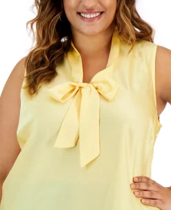 Kasper Plus Size Bow Top -Anne Klein Sales Store 22803926 fpx 1